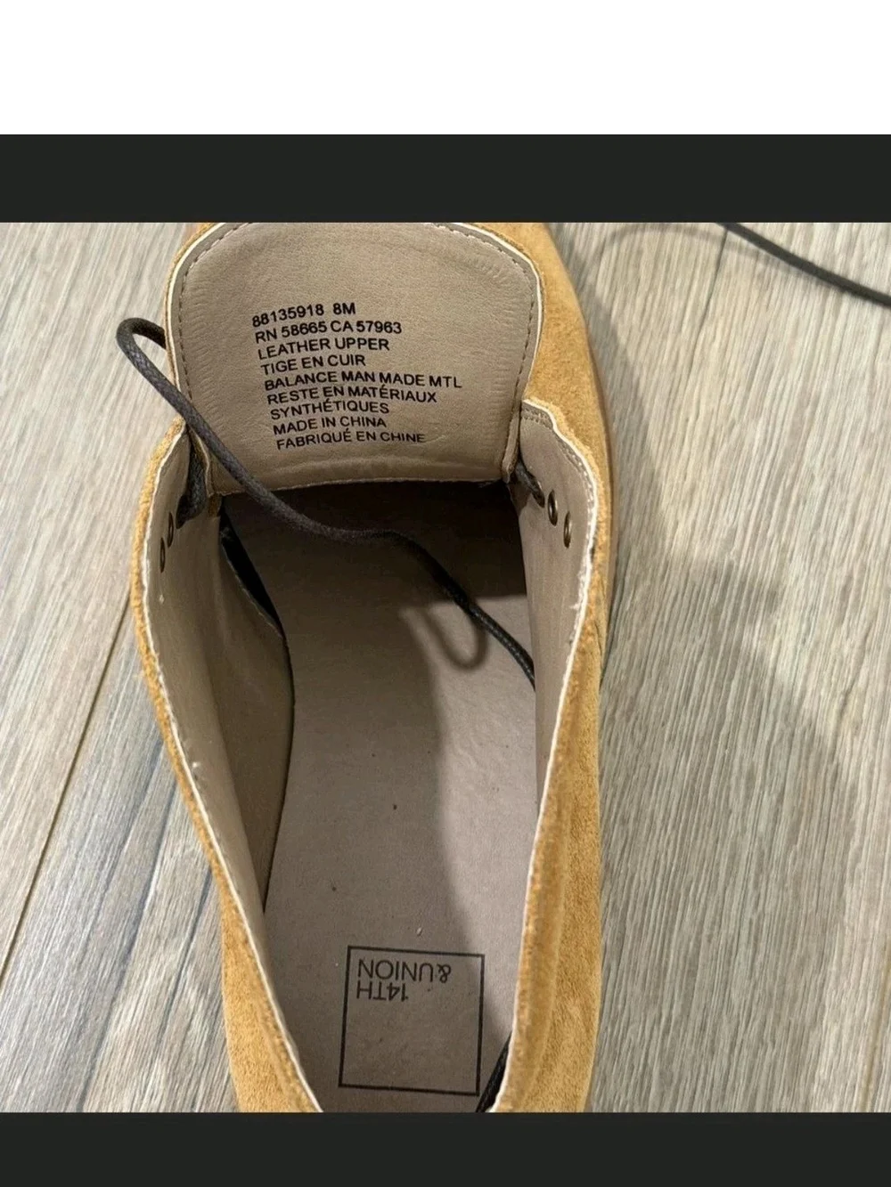 14th & Union Tan Suede Chukka Boots
